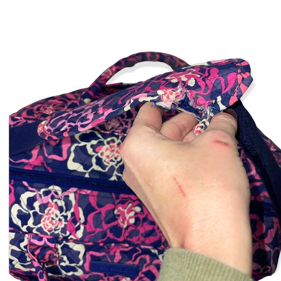 VERA BRADLEY RETIRED Katalina Pink Pattern Trimmed Vera Tote/Weekender Bundle - Picture 11 of 12